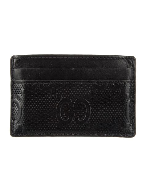 gucci slim card case|Gucci card case men.